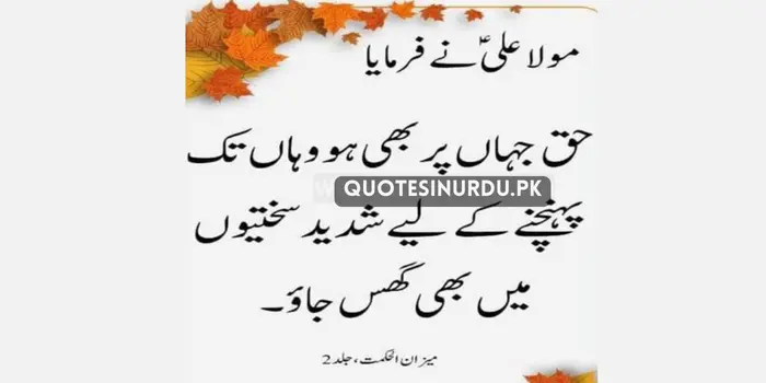 Islamic Quotes in Urdu by Hazrat Ali