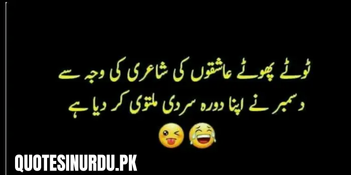 December Funny Quotes in Urdu