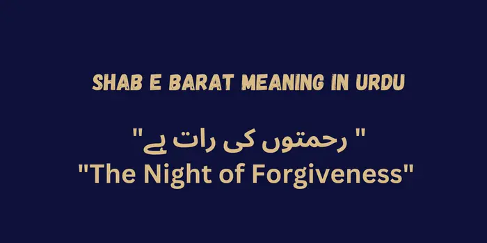 Shab e Barat Meaning in Urdu